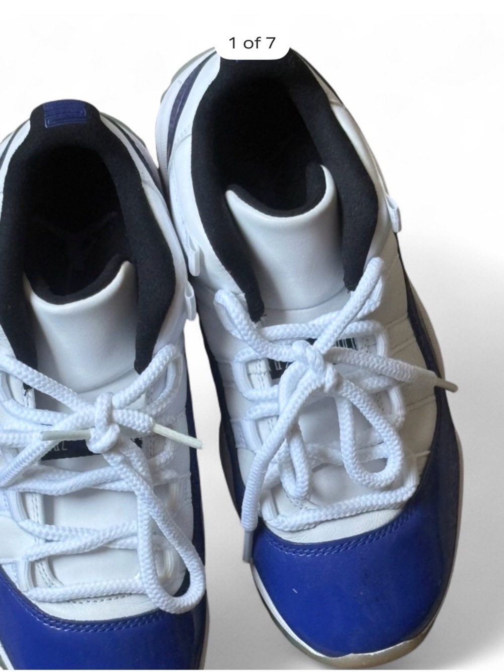 Jordan Men’s Athletic Shoes in White, Blue and Black